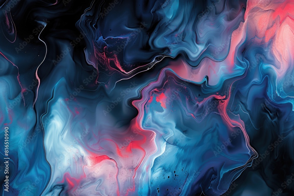Poster close up of a colorful abstract painting, suitable for art and design projects