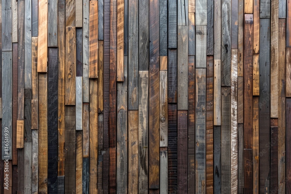 Poster close up view of a wooden wall, suitable for background use
