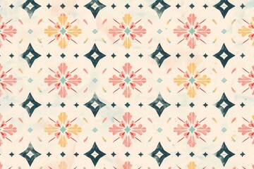 Obraz premium An abstract pastel boho background pattern with a bohemian flair