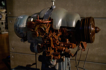 Large machinery and gears in Liuzhou Industrial Museum, Guangxi, China