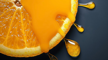 Create lively images that showcase the role of vitamin C in supporting immunity. , sour fruit, orange,lemon, fruit,	