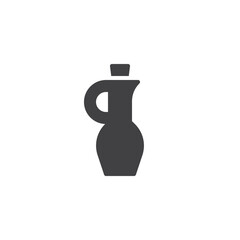 Bottle of olive oil vector icon