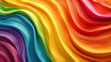 A cheerful and colorful Pride Month banner suitable for social media and online platforms, featuring vibrant rainbow patterns and inclusive messages