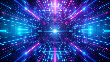 Naklejka premium abstract blue background with rays