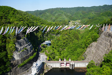 竜神大吊橋　こいのぼり祭り