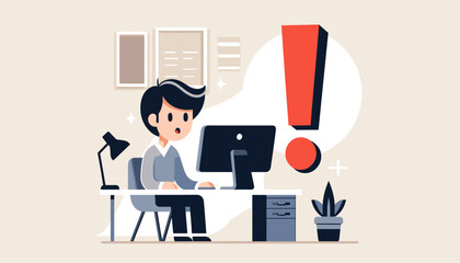 The concept of an image that surprises you with new discoveries. Vector illustration.