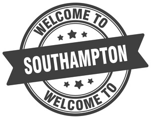 Obraz premium Welcome to Southampton stamp. Southampton round sign