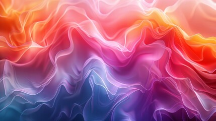 Obraz premium Color Gradients Digital Art: A photo of digital art created using color gradients