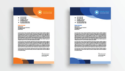 Obraz premium professional creative letterhead template design for your business