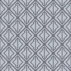 Japanese Lantern Diamond Line Vector Seamless Pattern
