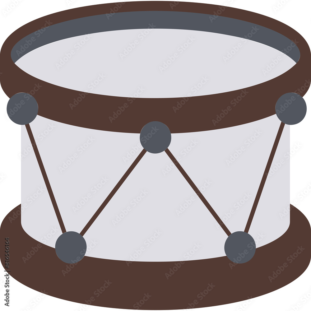 Sticker Drum Illustration