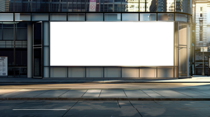 Blank billboard on the street