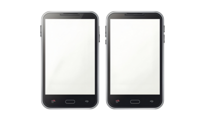 Smartphone tablet as png photo and isolated on white background for your mobile phone app or web site design, logo Global Business technology packaging advertise