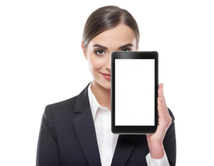 Smartphone tablet as png photo and isolated on white background for your mobile phone app or web site design, logo Global Business technology packaging advertise