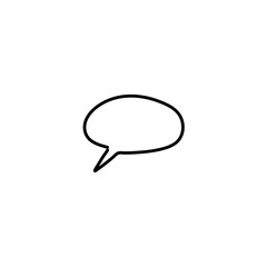 hand drawn speech bubble