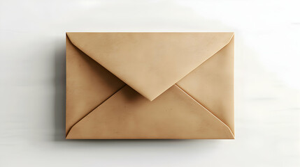 Classic Envelope Isolated on White Background for Professional Communication in Office Corporate Settings   Photo Realistic Business Concept for Marketing and Networking Themes