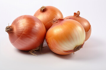 onion isolated on white background with clipping path