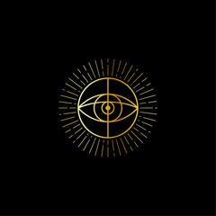 Sacred Geometric Eye Logo