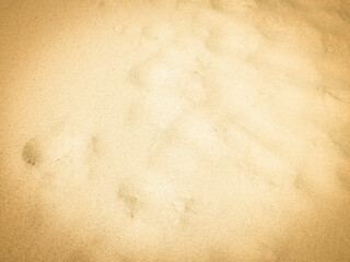 Shoe print on the sand