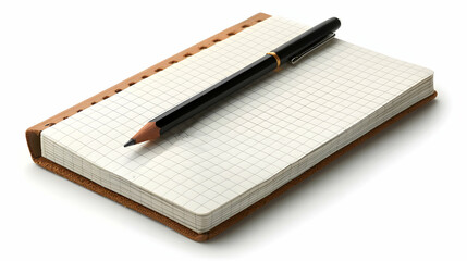 Photo realistic digital notepad isolated on white background: A tech business must have for professional documentation and remote work   perfect for office and digital content car