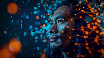 Pacific Islander Man in AI Era