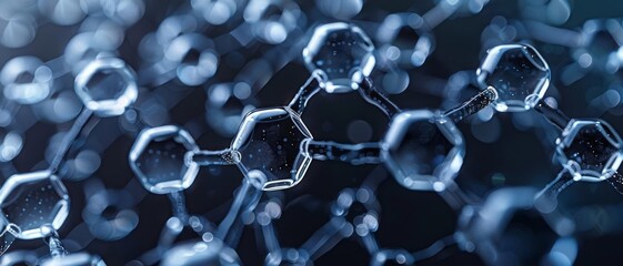 Precise geometric depiction of a nonionic molecule, suitable for scientific presentations and research documents