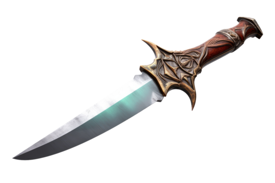 The Silent Blade of Light on White or PNG Transparent Background.