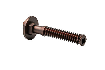 The Dance of Connection: A Screw Embracing a Nut on White or PNG Transparent Background.