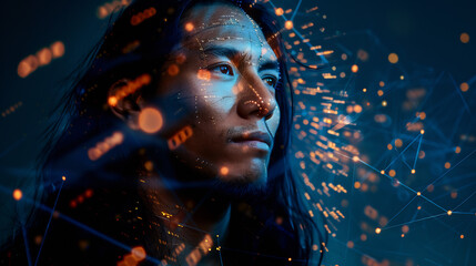 Pacific Islander Man in AI Era