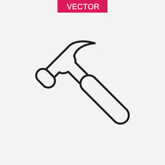 hammer vector icon simple flat trendy style illustration for web and app on white background..eps