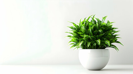 A stylish office plant isolated on a white background symbolizing a fresh workspace productivity and a healthy business environment perfect for office corporate or lifestyle themed