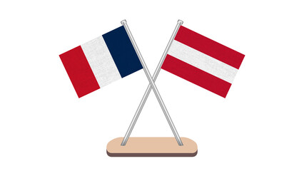 France Austria Flag
