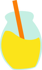 Summer Time Theme Items Clip Art Lemonade