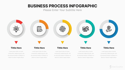 Business Infographic Process Template