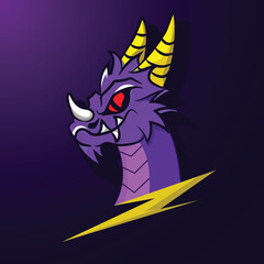Dragon Mascot Esport Logo