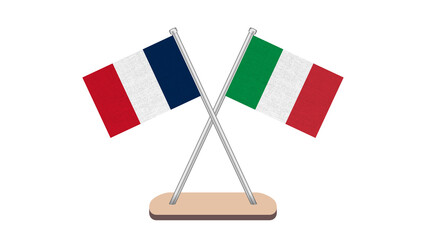 France Italy Flag