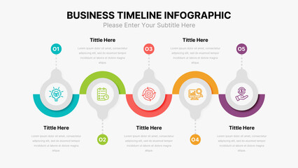 Business Infographic Process Template