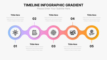 Business Infographic Process Template