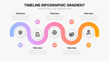 Business Infographic Process Template
