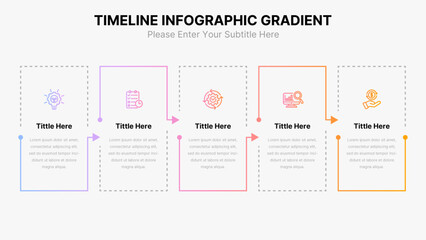 Business Infographic Process Template