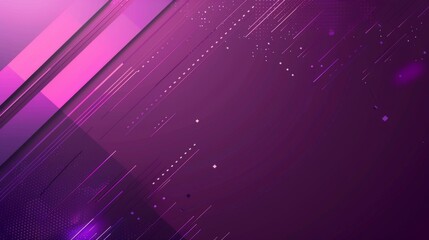 Obraz premium Contemporary Abstract Corporate Presentation Background in Purple with Copy Space