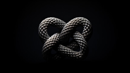 a close up of a knot