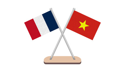 France Vietnam Flag