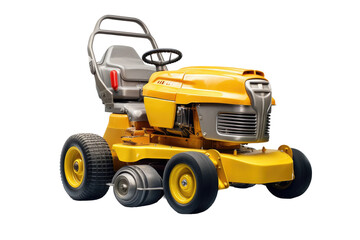 The Golden Grass Cutter on White or PNG Transparent Background.