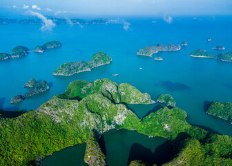 Aerial View of Lan Ha Bay - Vietnam
