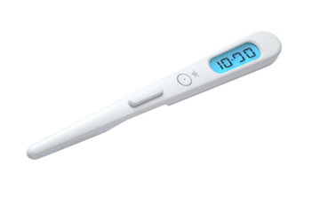 The Digital Oracle: A Modern Take on Temperature on White or PNG Transparent Background.