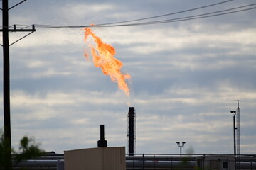burning of not used industrial gas