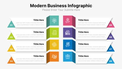 Business Infographic Process Template