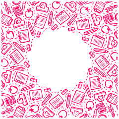 Make a Professional Pattern Back To School Vector