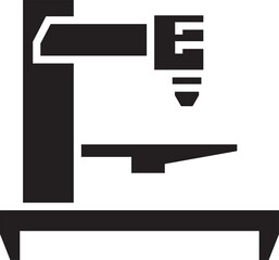 Cnc and Industrial Machine Icon
